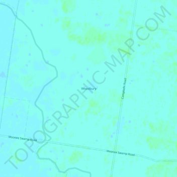 Woodbury topographic map, elevation, terrain