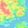 Forder topographic map, elevation, terrain