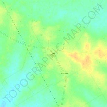 Kirk topographic map, elevation, terrain