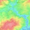 Kerorven topographic map, elevation, terrain