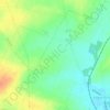 Les Meaux Fourgons topographic map, elevation, terrain