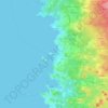 Poreč topographic map, elevation, terrain