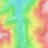 Les Varcins topographic map, elevation, terrain