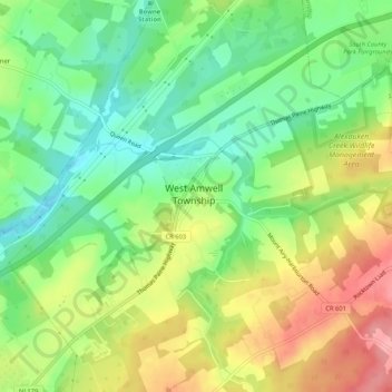 Mount Airy topographic map, elevation, terrain