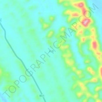 Dahong topographic map, elevation, terrain