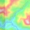 Cascada La Sirena topographic map, elevation, terrain
