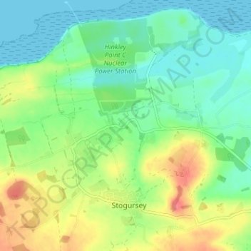 Shurton topographic map, elevation, terrain