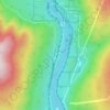 Spuzzum topographic map, elevation, terrain