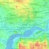 Widnes topographic map, elevation, terrain