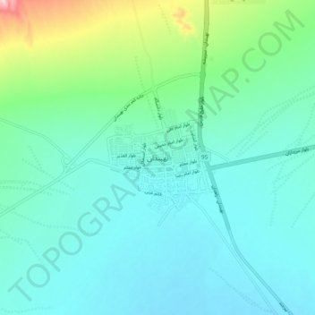 Nehbandan topographic map, elevation, terrain