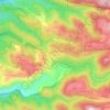 Shoeva topographic map, elevation, terrain