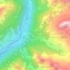Le Crest topographic map, elevation, terrain