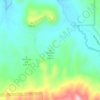 Painted Hills topographic map, elevation, terrain