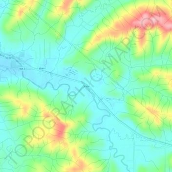 Globe topographic map, elevation, terrain