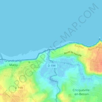 Le Pont du Hable topographic map, elevation, terrain