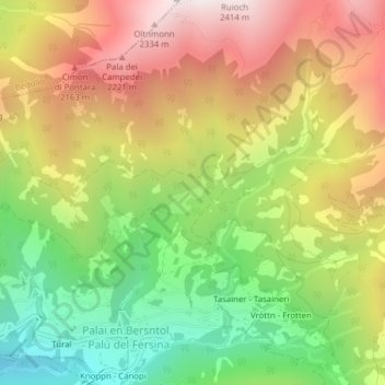 Baldal topographic map, elevation, terrain