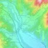 Cantiere-Ponticello topographic map, elevation, terrain