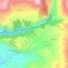 Voreio topographic map, elevation, terrain