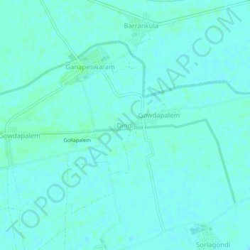Dindi topographic map, elevation, terrain