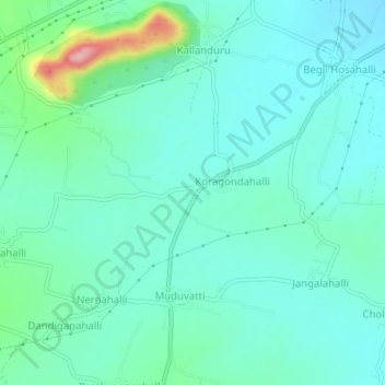 Konepura topographic map, elevation, terrain
