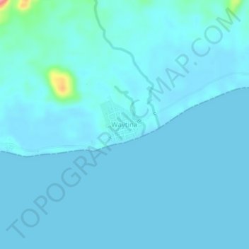 Waytina topographic map, elevation, terrain