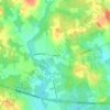 Lamington topographic map, elevation, terrain