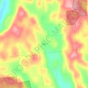 Patent topographic map, elevation, terrain