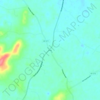 Uno topographic map, elevation, terrain