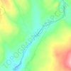 The Four Corners topographic map, elevation, terrain