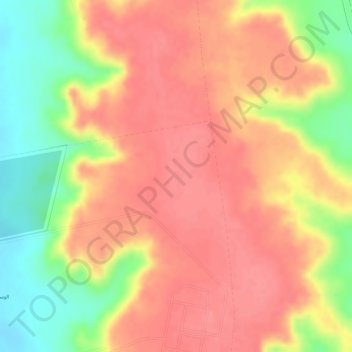 Al Harra' topographic map, elevation, terrain