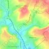 Bouricourt topographic map, elevation, terrain