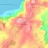 Llanddona topographic map, elevation, terrain