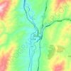 Gongshan topographic map, elevation, terrain