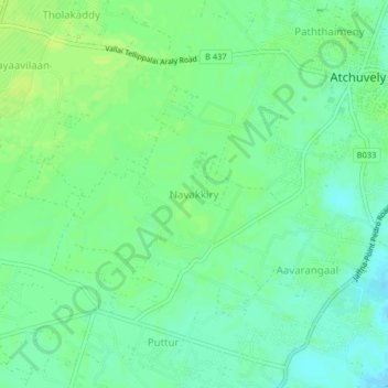 Navakkiry topographic map, elevation, terrain