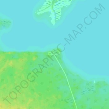 Red Deer Lake topographic map, elevation, terrain
