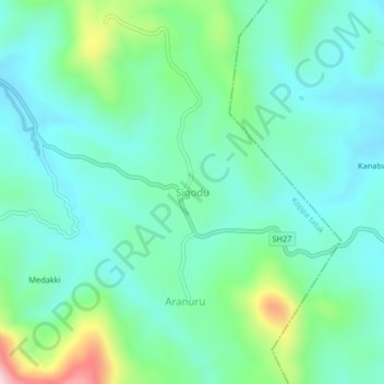 Sigodu topographic map, elevation, terrain