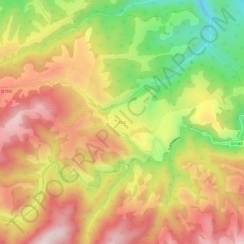 Rod topographic map, elevation, terrain