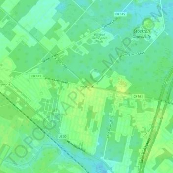 Pinehurst topographic map, elevation, terrain