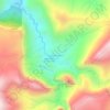 Taghia topographic map, elevation, terrain