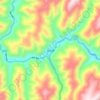 翁达镇 topographic map, elevation, terrain