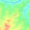 Kalapathar topographic map, elevation, terrain