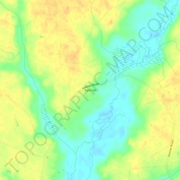 Red Hill topographic map, elevation, terrain