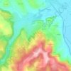 La Roquette topographic map, elevation, terrain