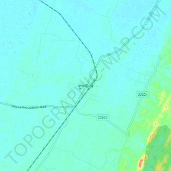 Kulaura topographic map, elevation, terrain