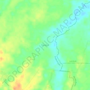 Sindur topographic map, elevation, terrain