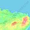 Amlwch topographic map, elevation, terrain