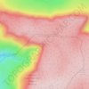 Kinder Downfall topographic map, elevation, terrain