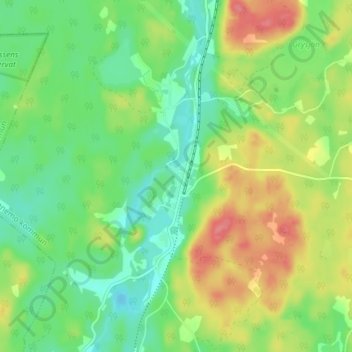 Sjötofta topographic map, elevation, terrain