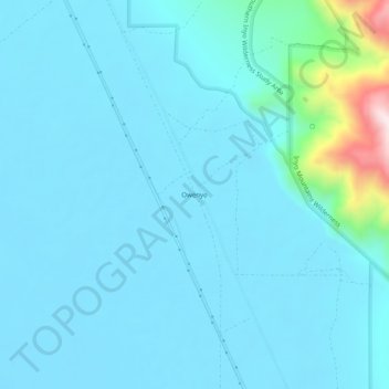 Owenyo topographic map, elevation, terrain