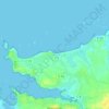 Boutrouilles topographic map, elevation, terrain